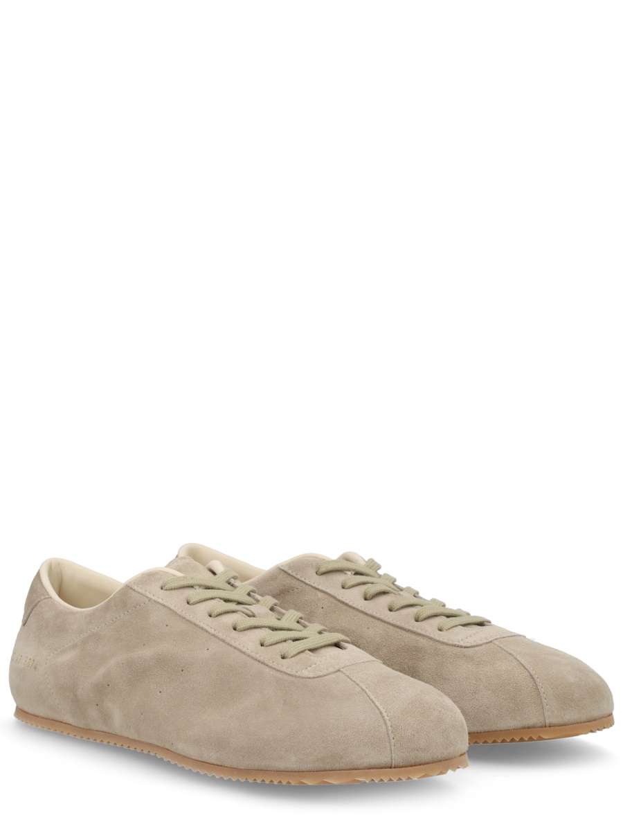Common Projects White Minimalist Suede Low-Top Sneakers Roze
