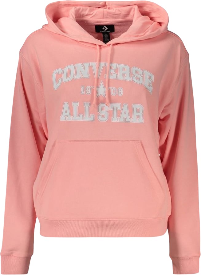 Converse Pink Cotton Women's Sweatshirt Roze