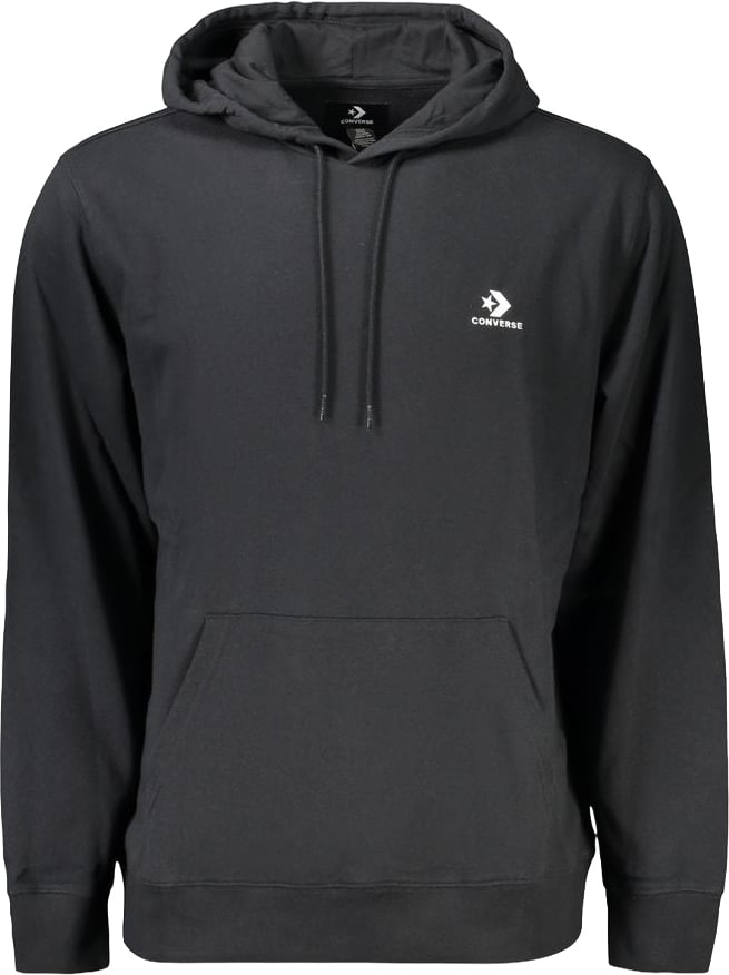 Converse Black Cotton Men's Hoodie Zwart