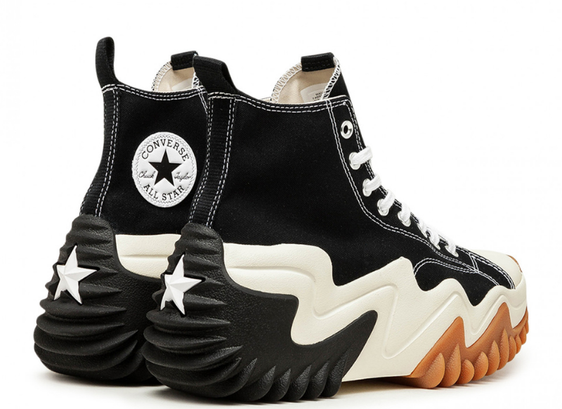 Converse Converse Run Star Motion High Black Gum Zwart