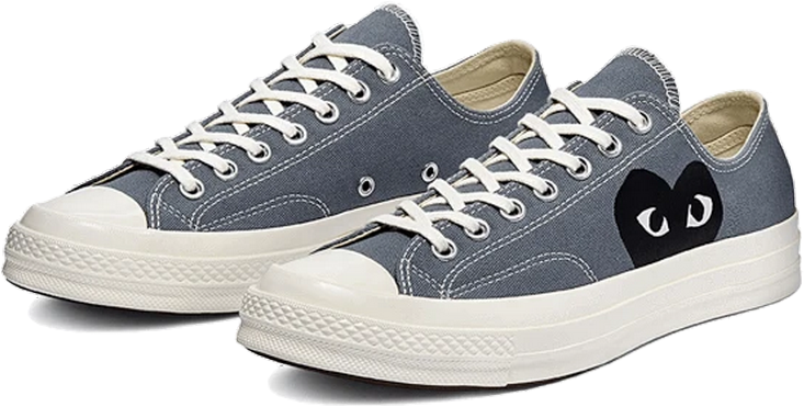Converse Converse Chuck Taylor 70s Ox Comme des Garcons Play Steel Grey Zwart