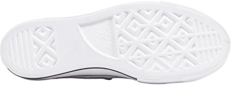 Converse White Leather Platform Sneakers Wit