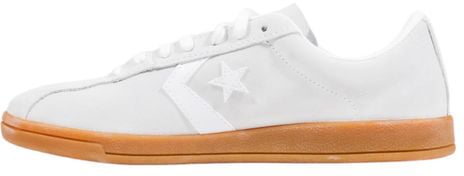Converse White Leather Low Top Sneakers Wit