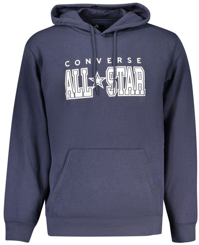 Converse Converse Blue Cotton Men's Hoodie Blauw