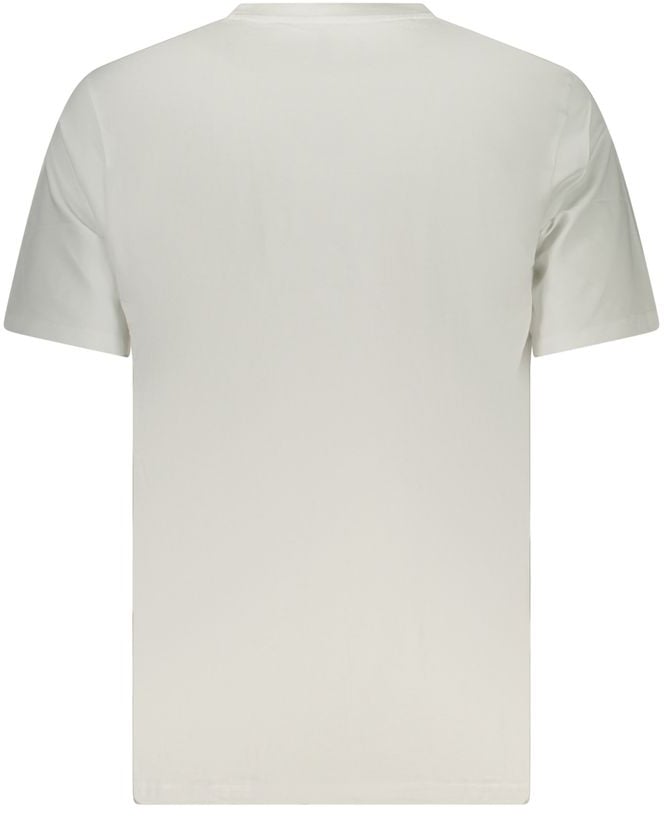 Converse Bianco Cotton Men T-Shirt Wit