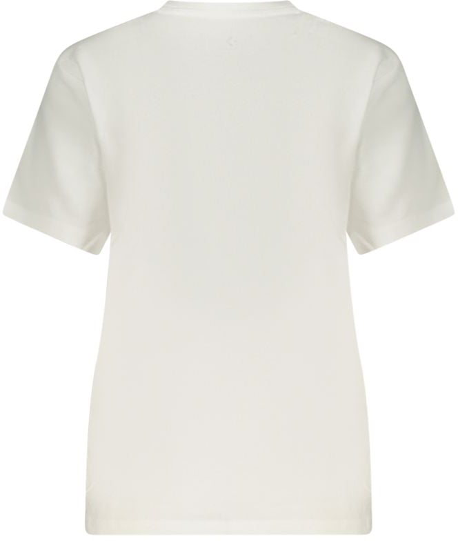 Converse White Cotton Womens T-Shirt Wit