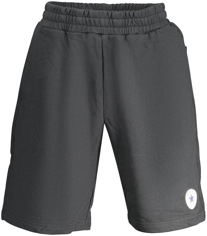 Converse Black Cotton Men's Sweatpants Zwart