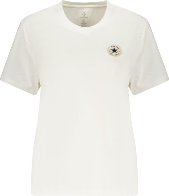Converse Bianco Cotton Woman T-Shirt Wit