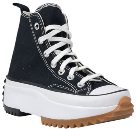 Converse Black And White Fabric Chunky Sneakers Zwart