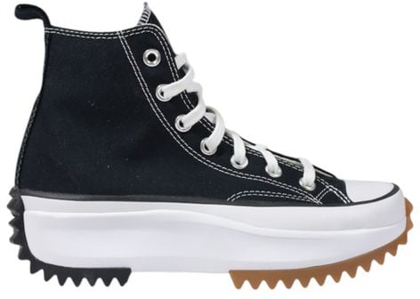 Converse Black And White Fabric Chunky Sneakers Zwart
