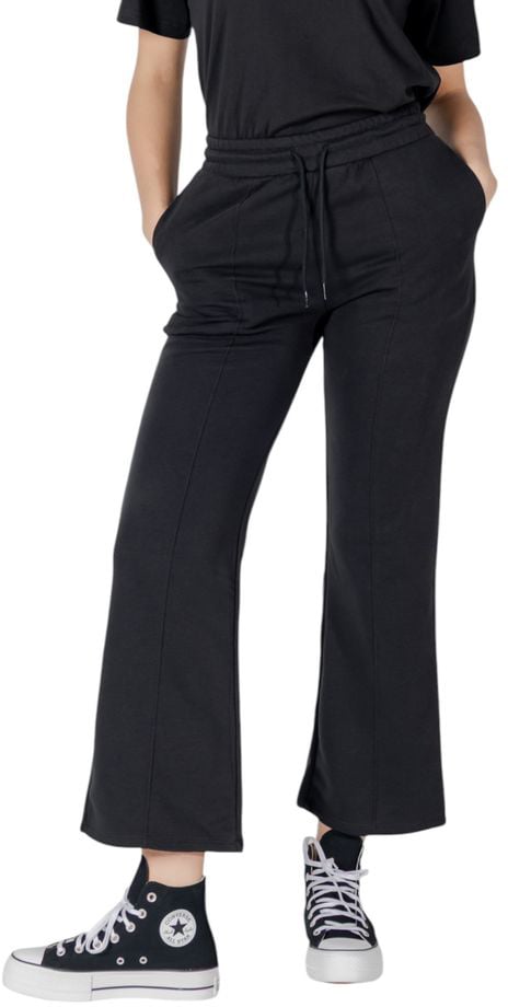 Converse Black Cotton Joggers (Workout Pants) Zwart