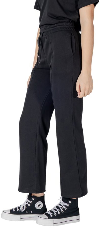 Converse Black Cotton Joggers (Workout Pants) Zwart