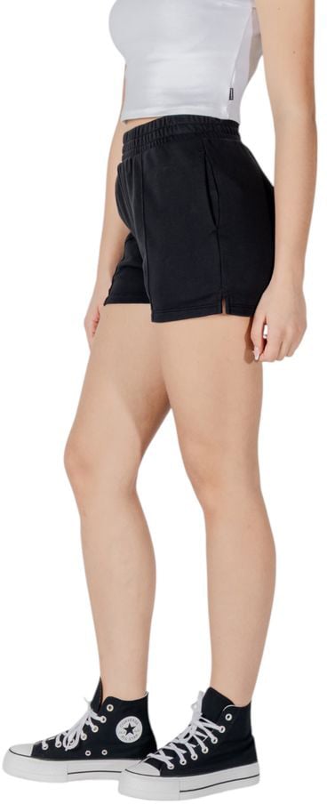 Converse Black Cotton Bermuda Shorts Zwart