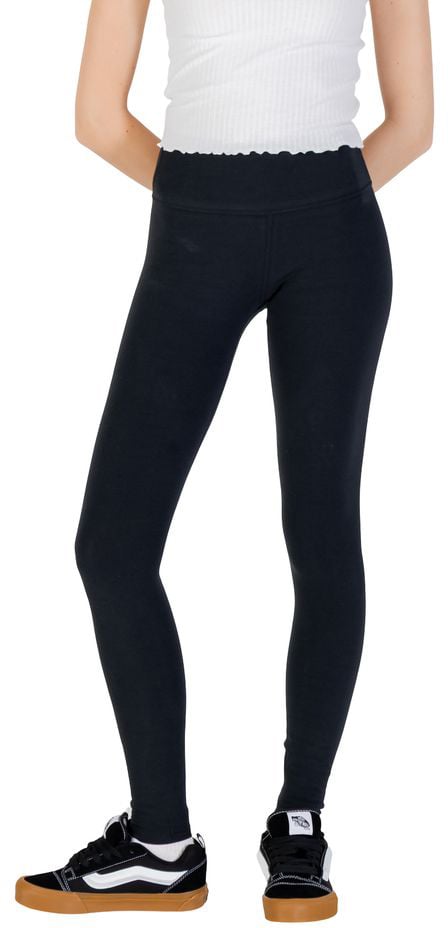 Converse Black Cotton Leggings Zwart