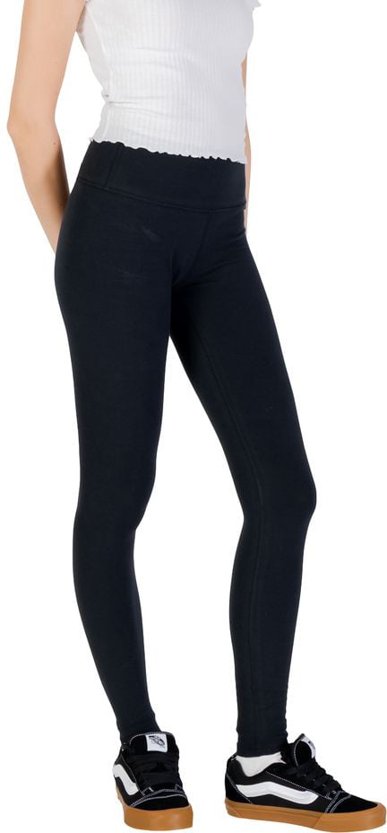 Converse Black Cotton Leggings Zwart