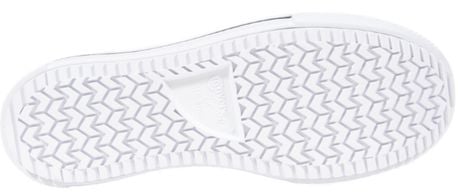 Converse Black And White Fabric Platform Sneakers Zwart