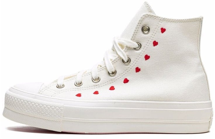 Converse Converse Chuck Taylor All-Star Lift Hi White Red Wit