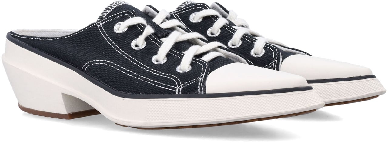 Converse Chuck 70 De Luxe Pointed Mule Heel Platf Nero Zwart