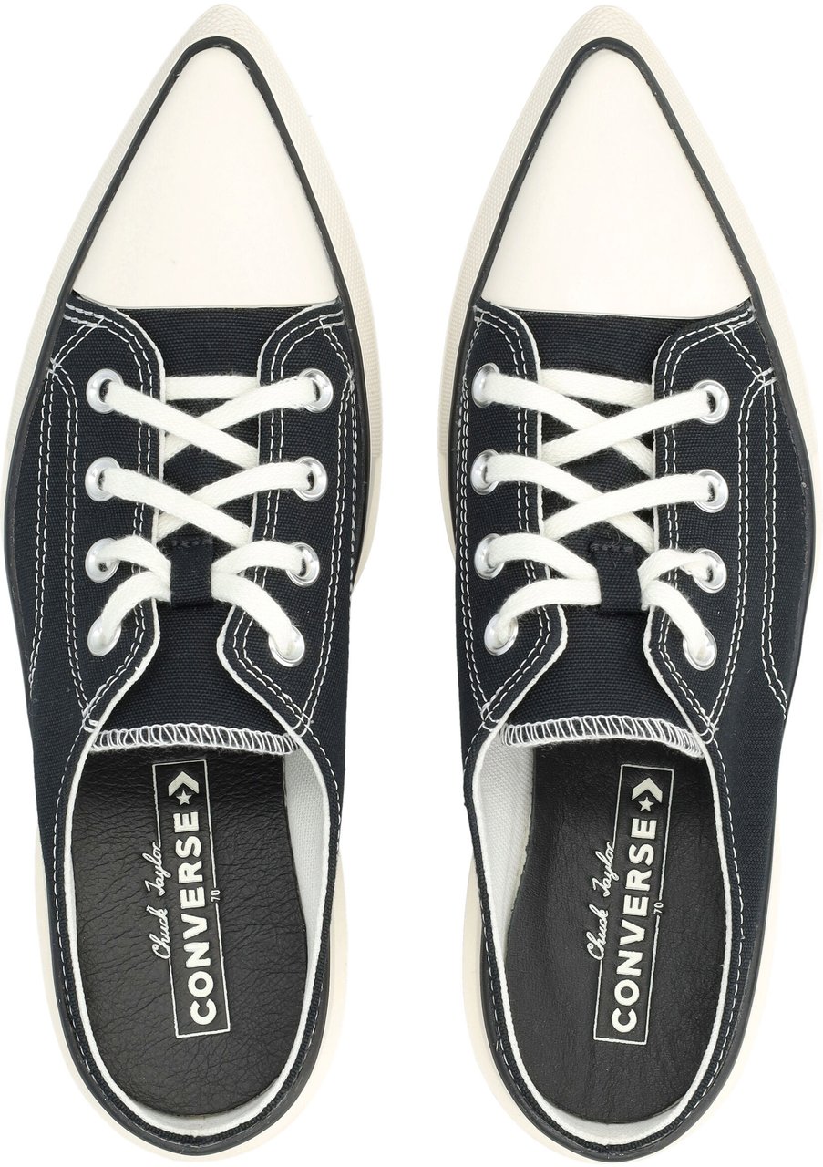 Converse Chuck 70 De Luxe Pointed Mule Heel Platf Nero Zwart