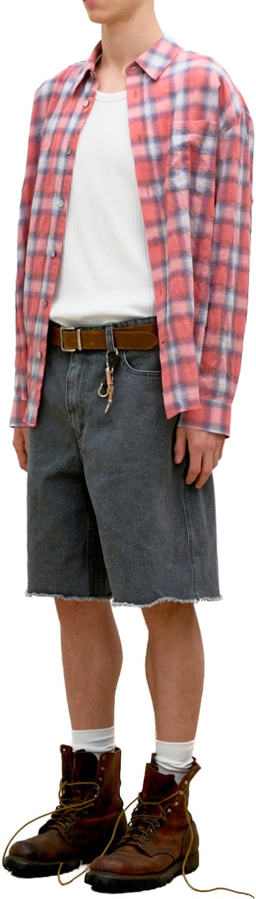 Coor Shorts Cut Off Denim Washed Grey Divers