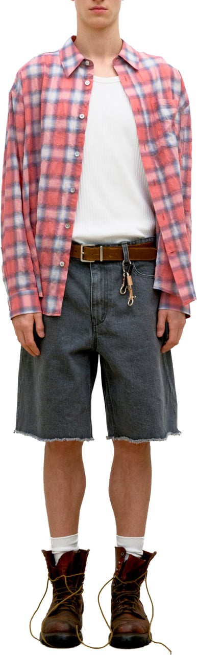 Coor Shorts Cut Off Denim Washed Grey Divers