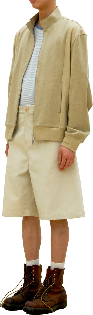Coor Shorts Stitch Pointed Cotton Blend Sand Beige Beige