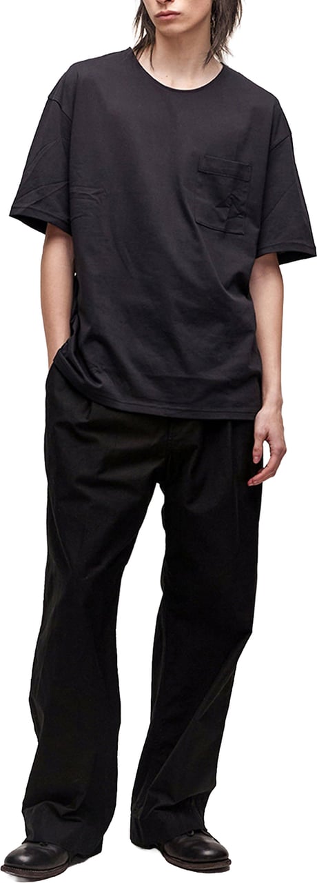 Coor T-Shirt Semi Overfit Supima Cotton Nera Zwart