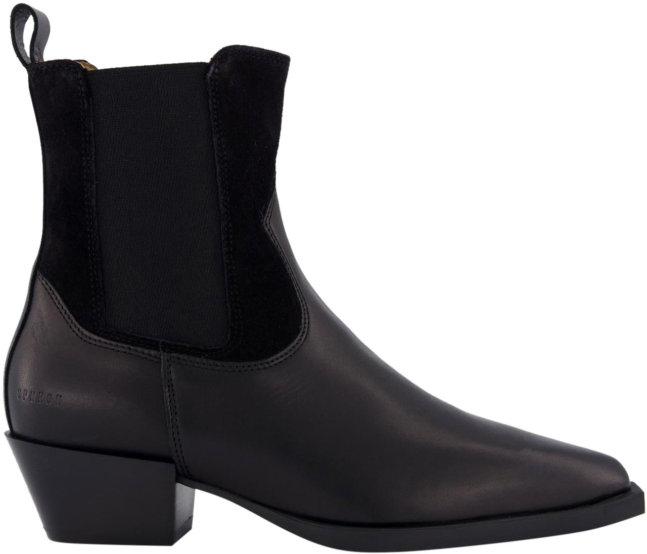 Copenhagen Dames Leather Mix Booty Zwart