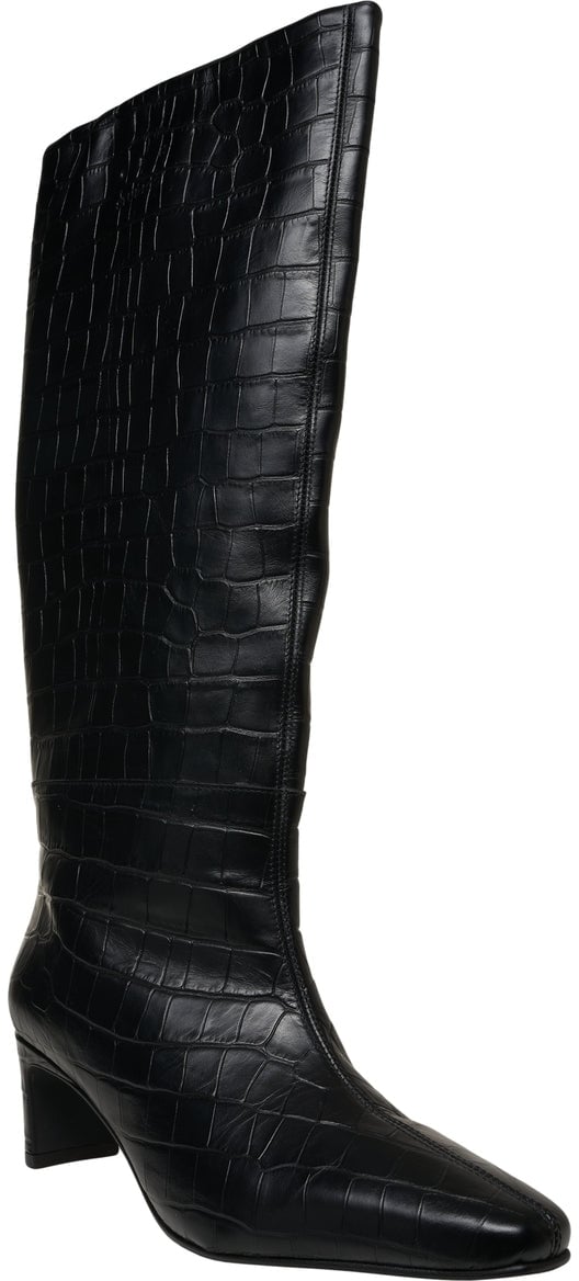 Copenhagen Boots with croco effect Zwart
