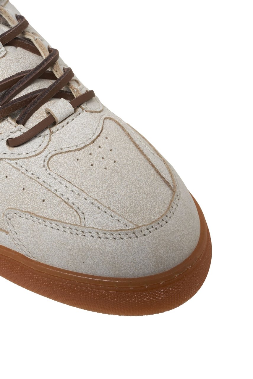 Copenhagen Leather sneakers with fur Wit