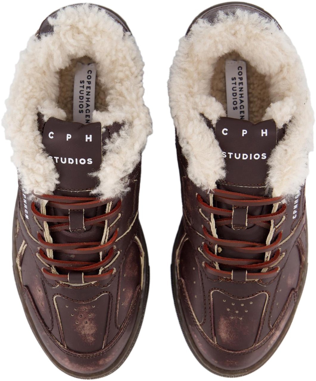 Copenhagen Dames CPH63 Vintage Teddy Wit Bruin