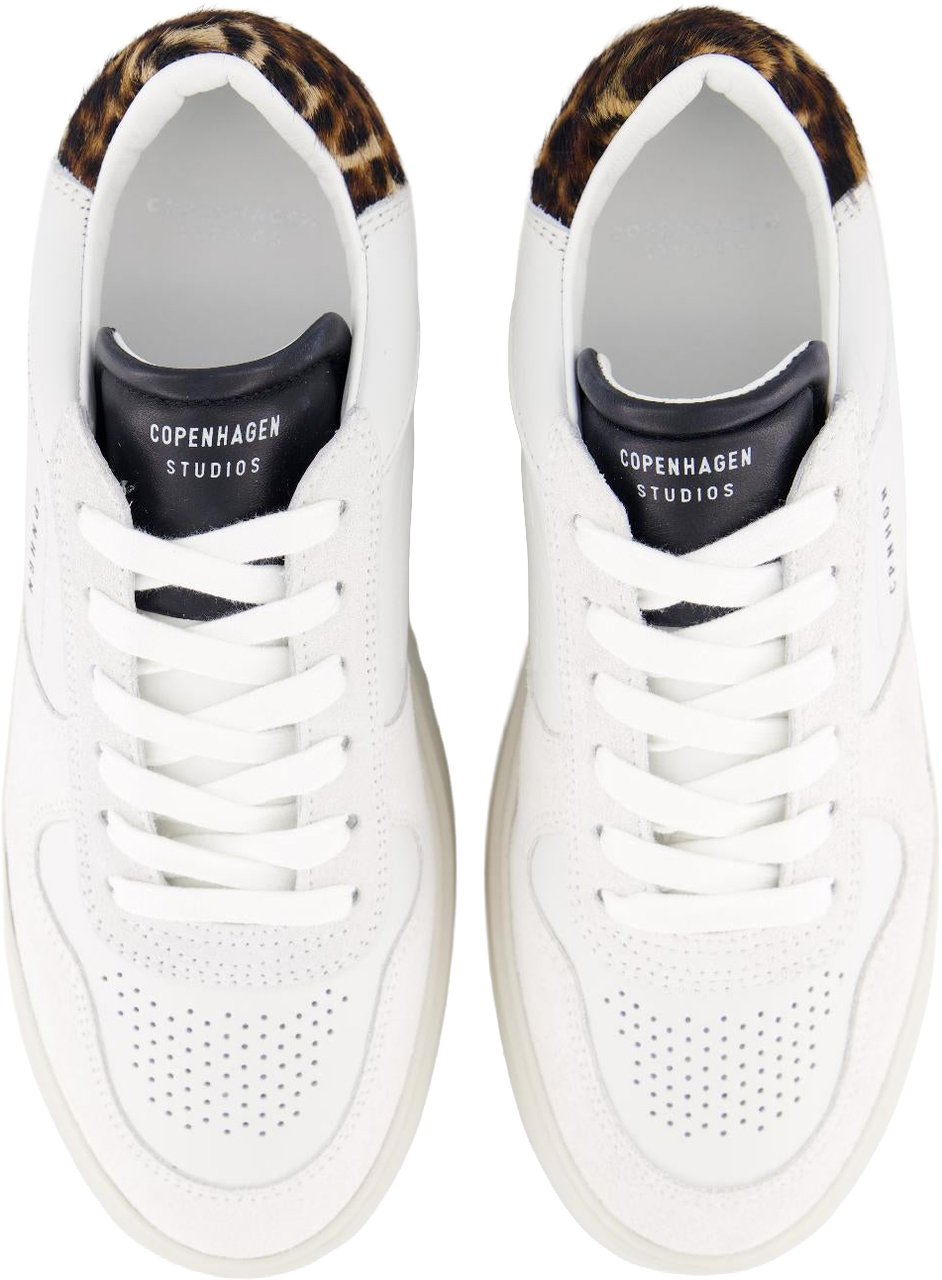 Copenhagen Studios Dames CPH75 Sneaker White/Leopard Wit