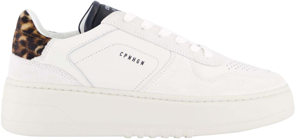 Copenhagen Dames CPH75 Sneaker White/Leopard Wit