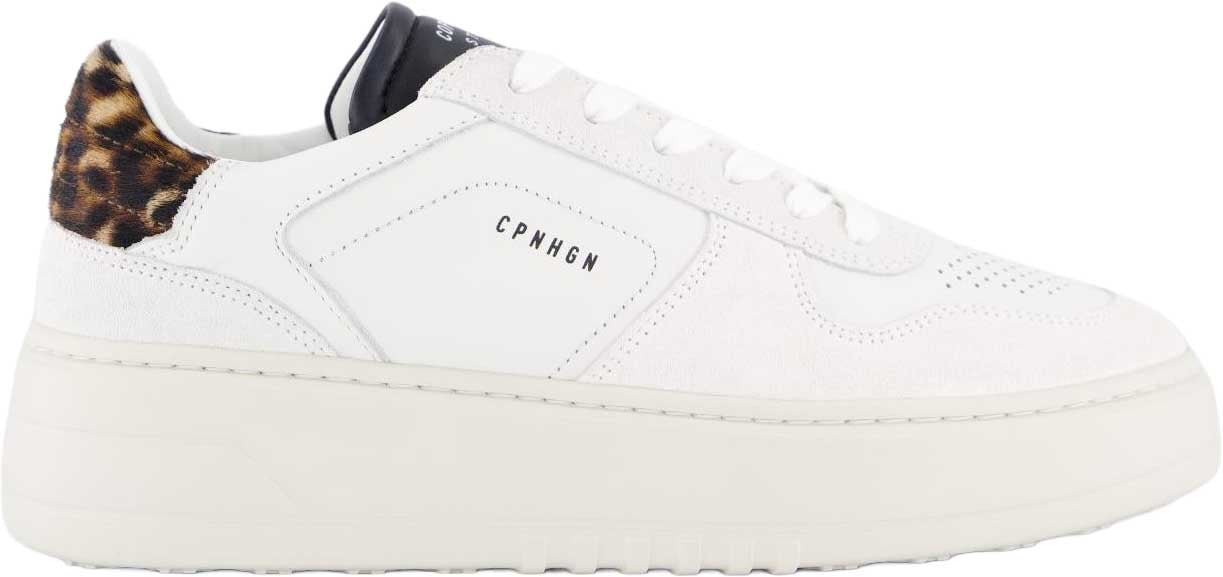 Copenhagen Studios Dames CPH75 Sneaker White/Leopard Wit