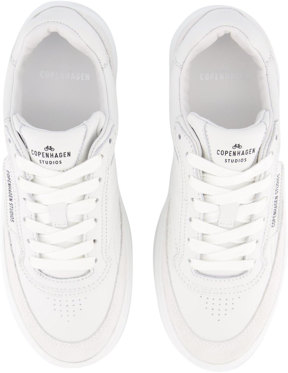 Copenhagen Dames CPH89 Suede Sneaker Wit Wit