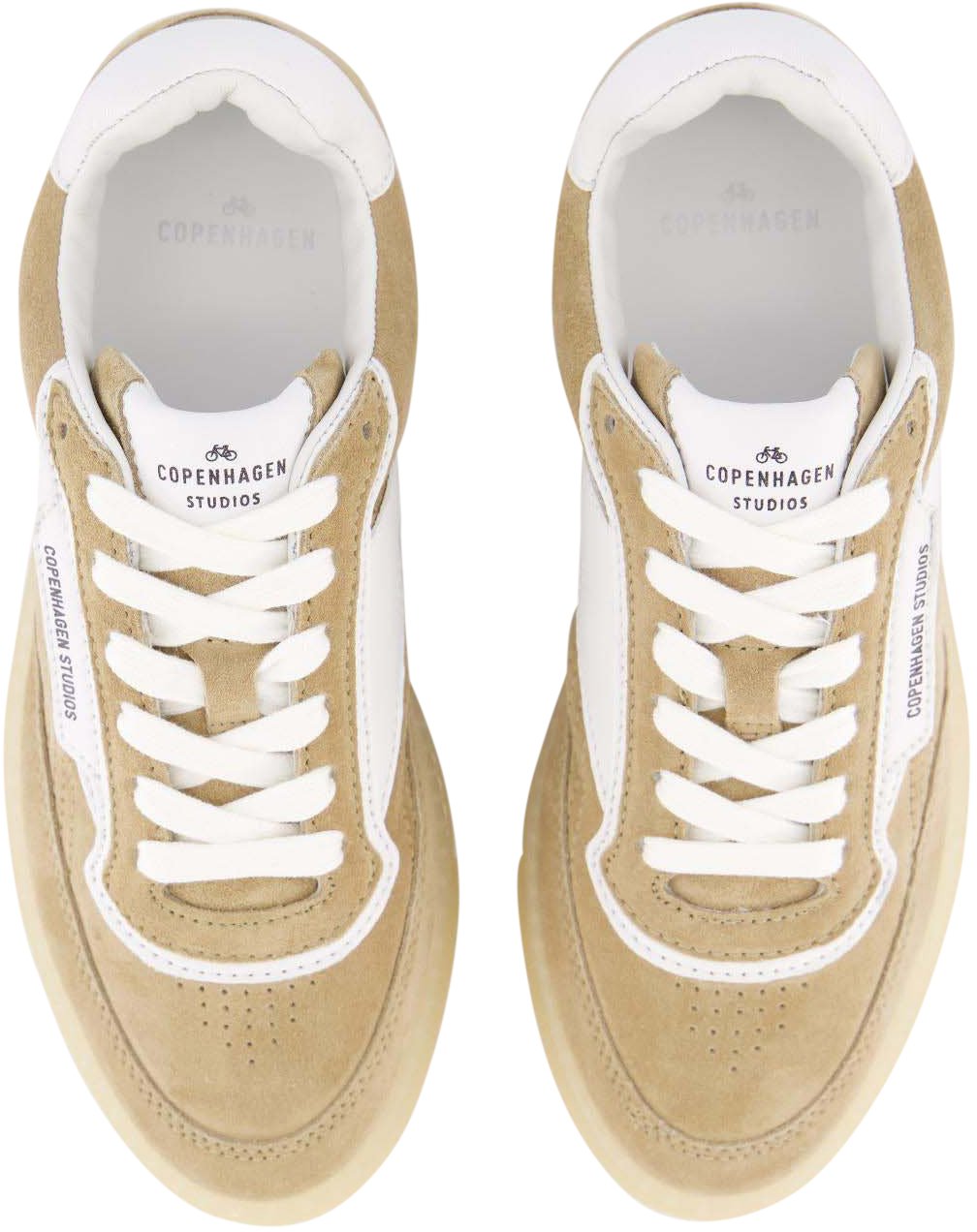 Copenhagen Dames CPH90 Sneaker Beige/Wit Wit