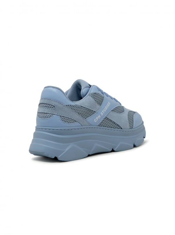 Copenhagen COPENHAGEN S5CPH54/MIX LIGHT BLUE LEATHER/SUEDE SNEAKERS Blauw