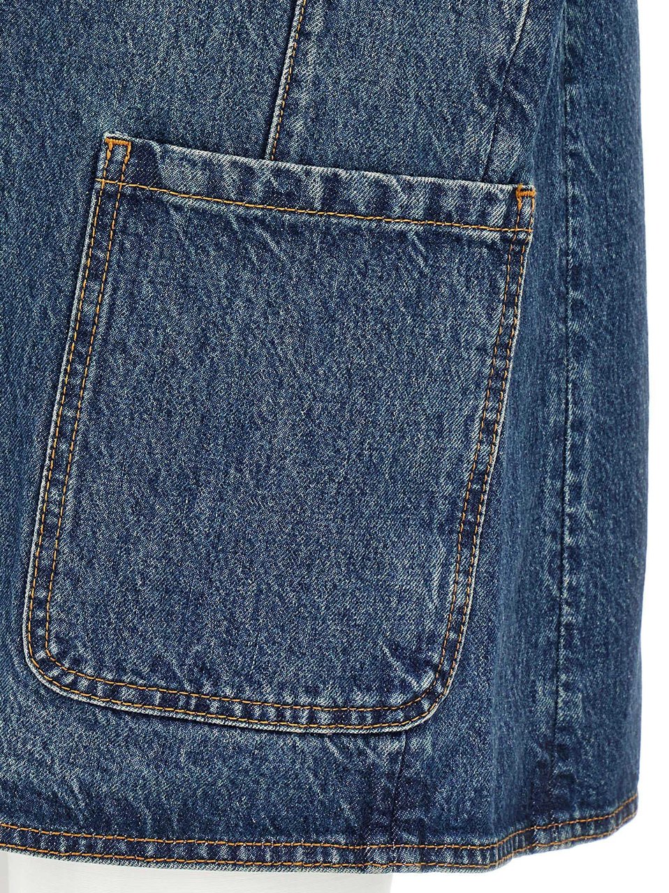 Coperni Blue Cotton Sleeveless Jacket Blauw