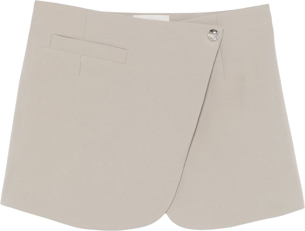 Coperni A-line Wrap Skirt Grijs