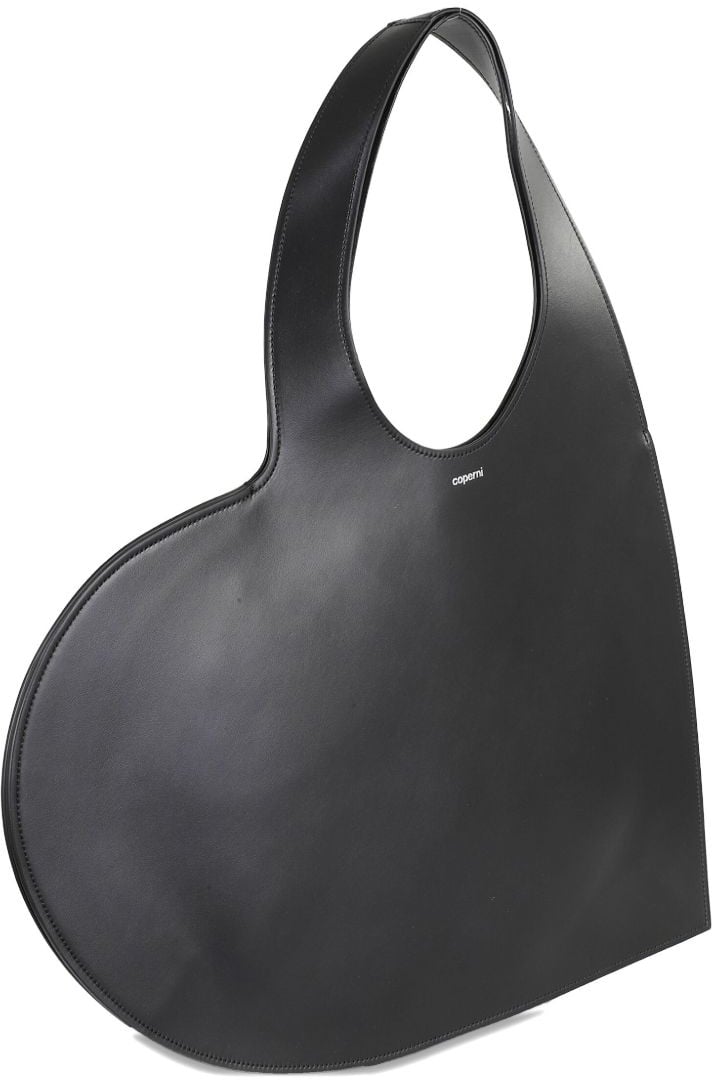 Coperni Heart-Shaped Leather Bag Zwart