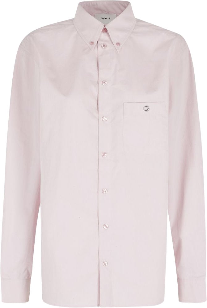 Coperni Button-Up Light Pink Shirt Roze