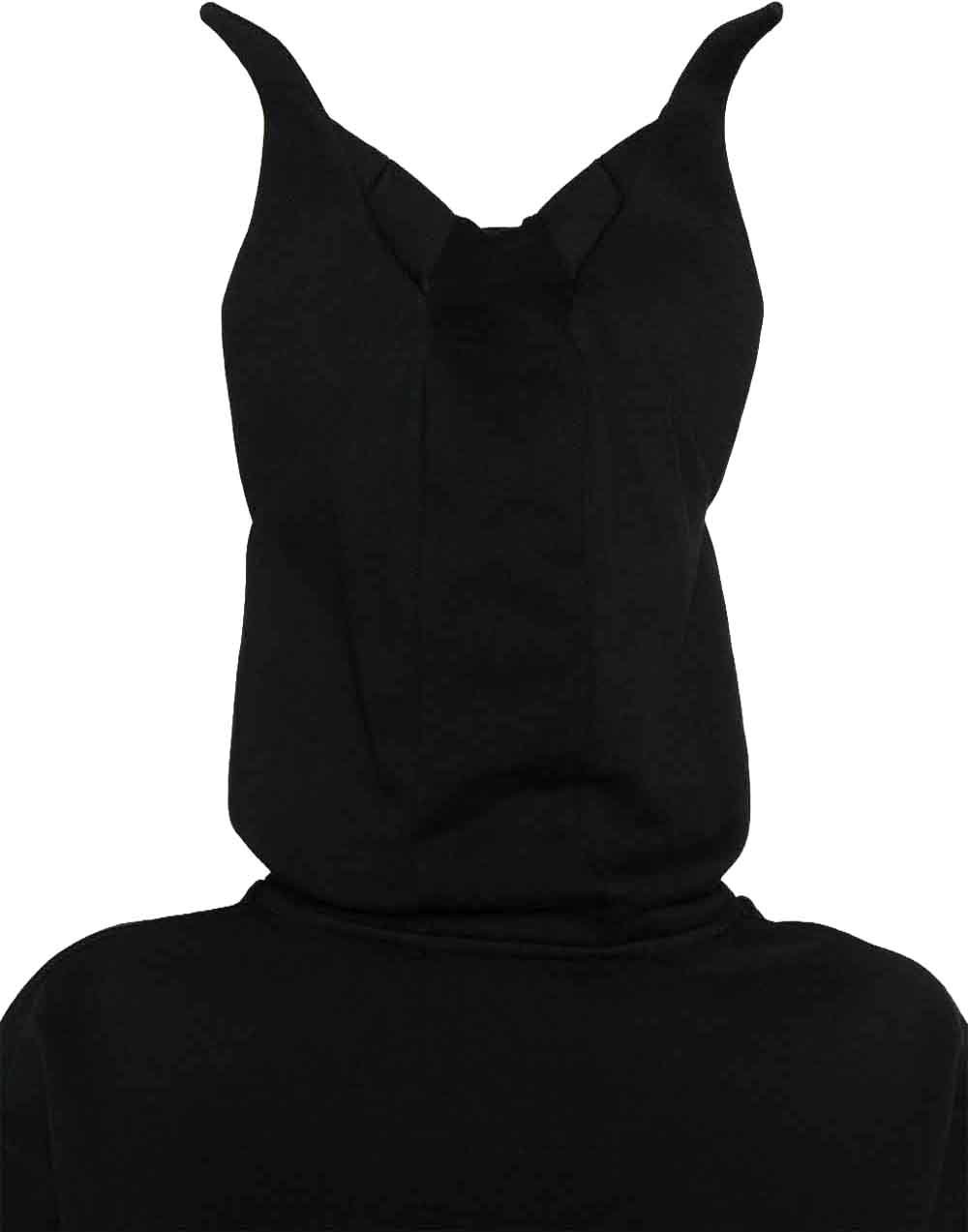 Coperni Hooded Black Sweatshirt Zwart
