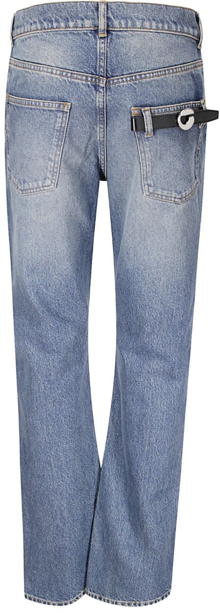 Coperni Faded Blue Wash Jeans Grijs