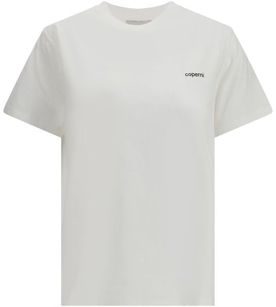 Coperni Coperni White Cotton T-Shirt Wit