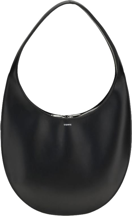 Coperni Black Calf Leather Bos Taurus Shoulder Bag Zwart