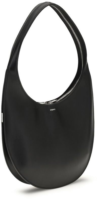 Coperni Black Calf Leather Bos Taurus Shoulder Bag Zwart