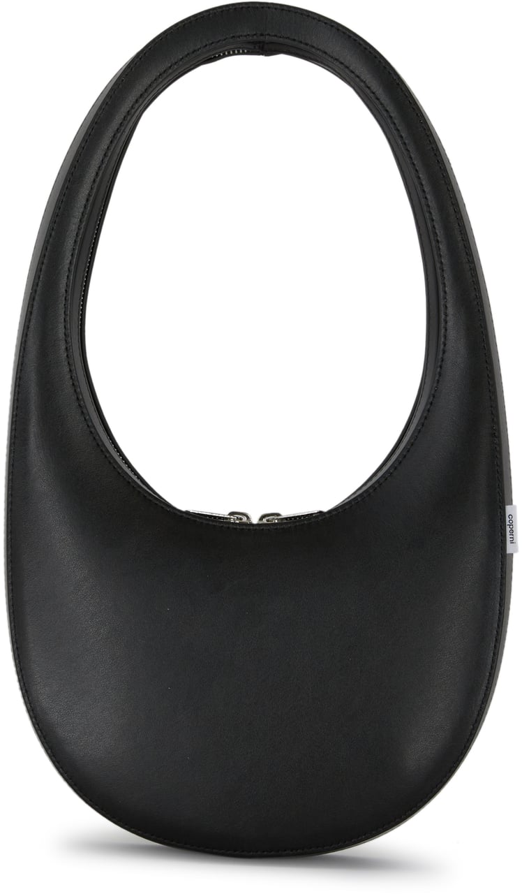 Coperni Coperni Black leather Swipe shoulder bag Zwart