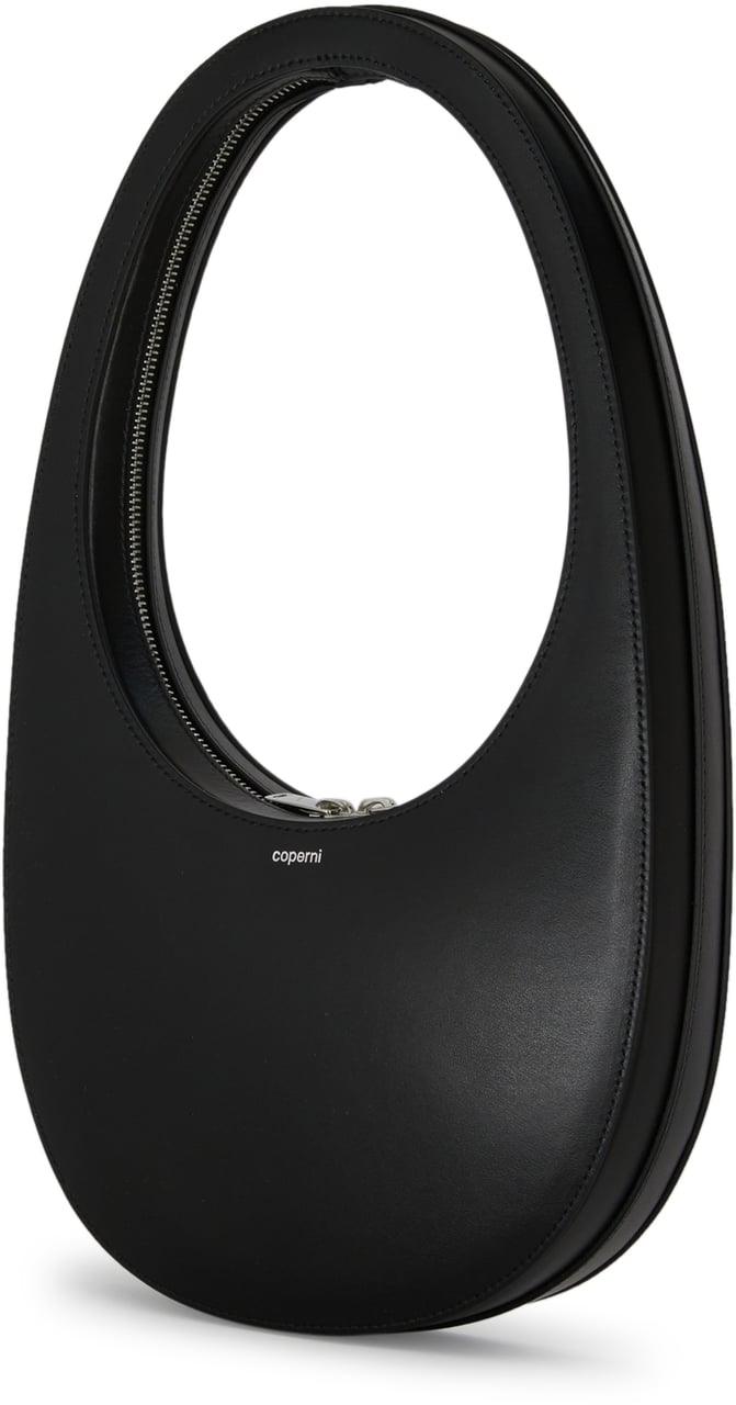 Coperni Coperni Black leather Swipe shoulder bag Zwart