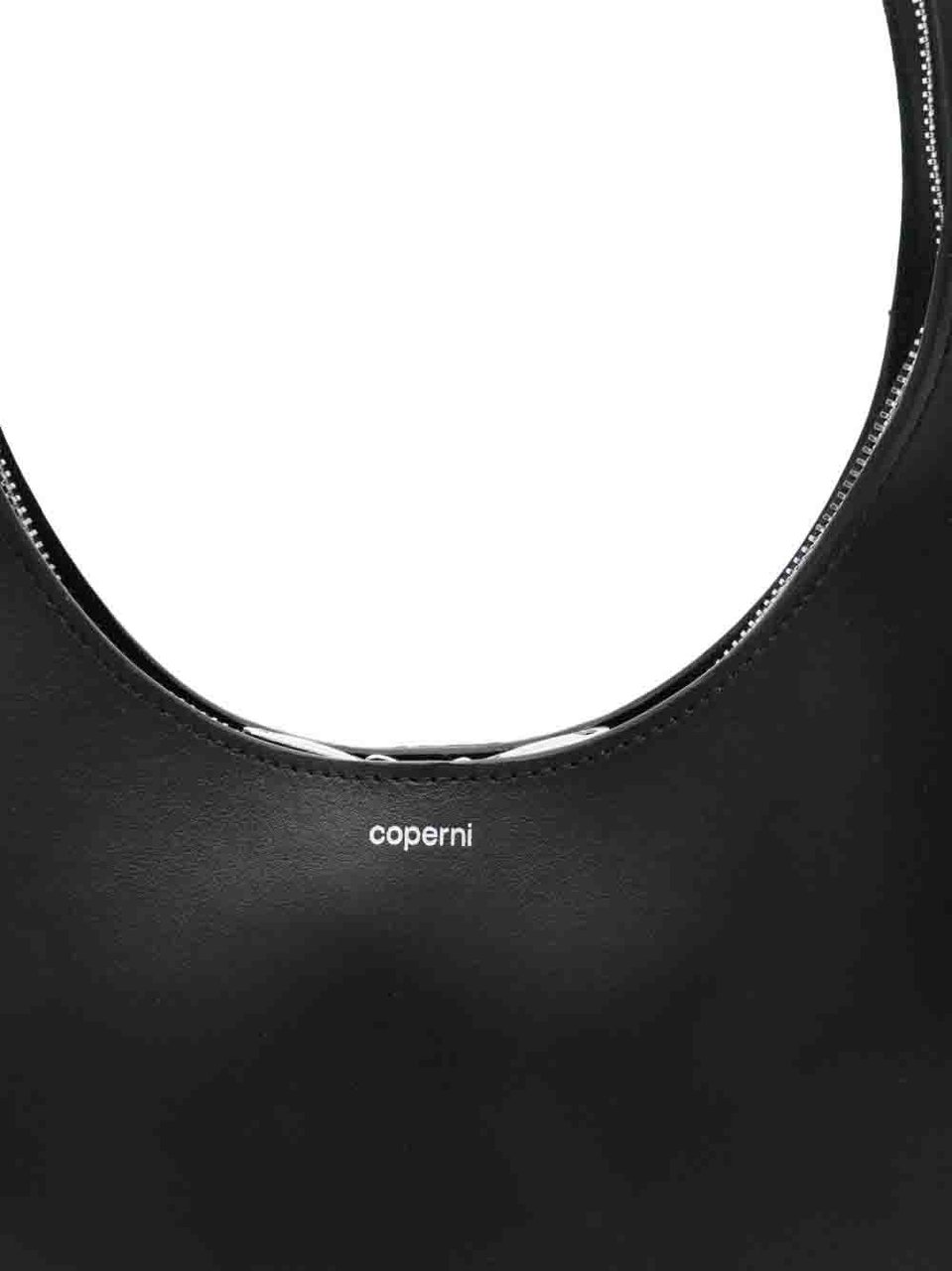 Coperni Black Handbag with Top Zip Closure Zwart