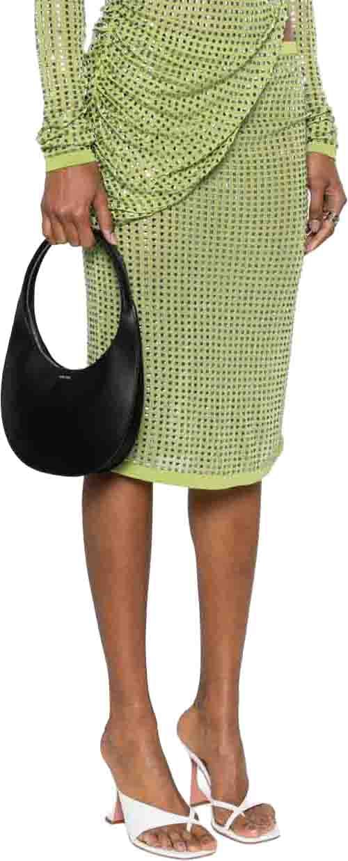 Coperni Black Handbag with Top Zip Closure Zwart